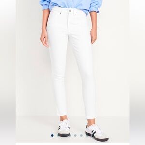 Old Navy High-Waisted OG Straight Ankle Jeans - White (NWT)